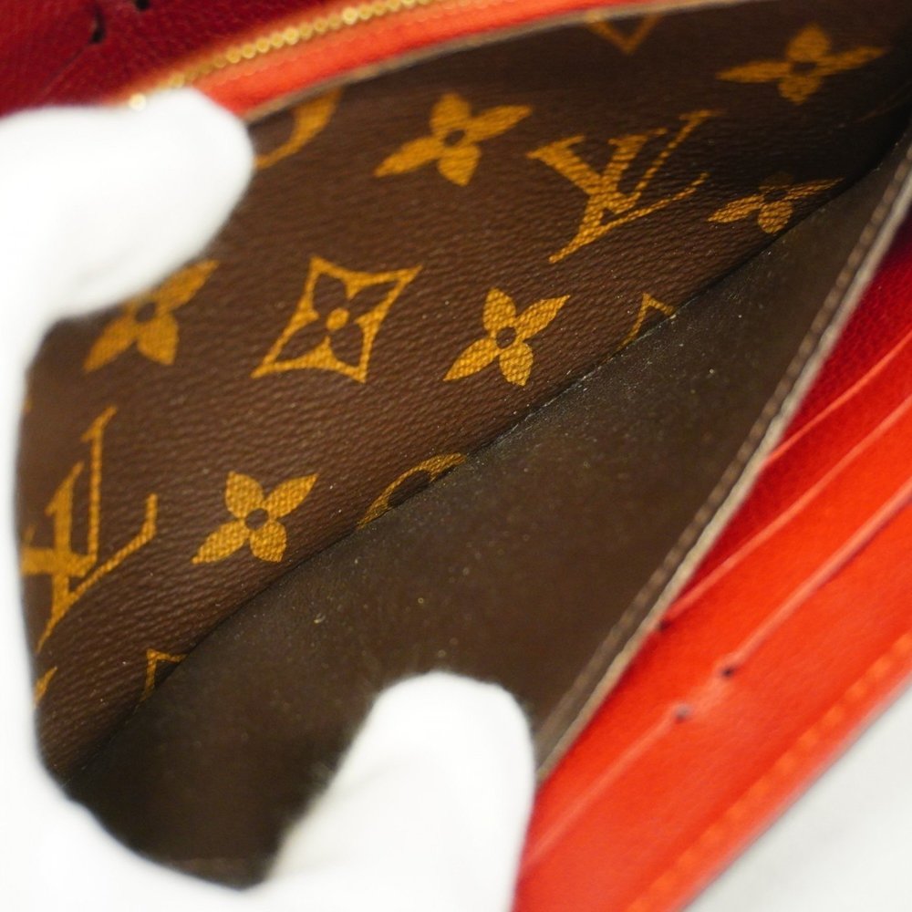 Louis Vuitton Long Wallet Monogram Portefeuille Pallas M58414 Brown Cerise La... - Picture 10 of 15